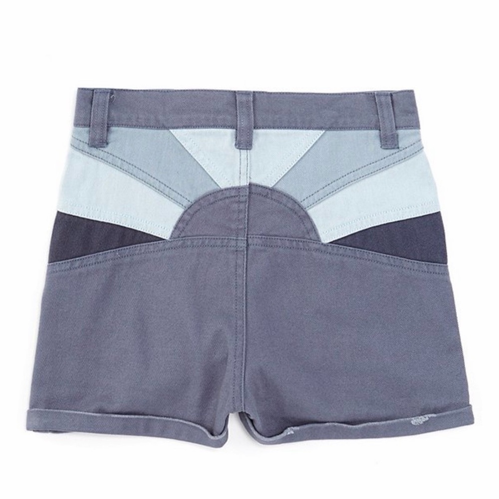 Originality Kids Grisaille Abstract Design 100% Cotton Jean Colorblock Shorts